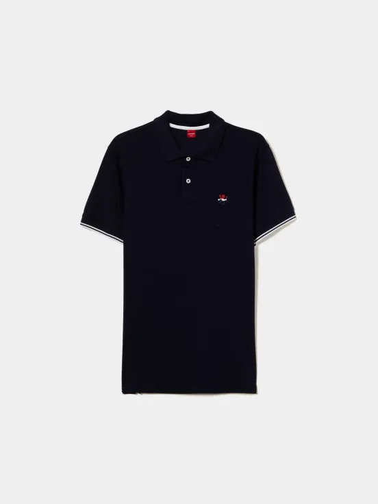 100% cotton slim fit polo shirt