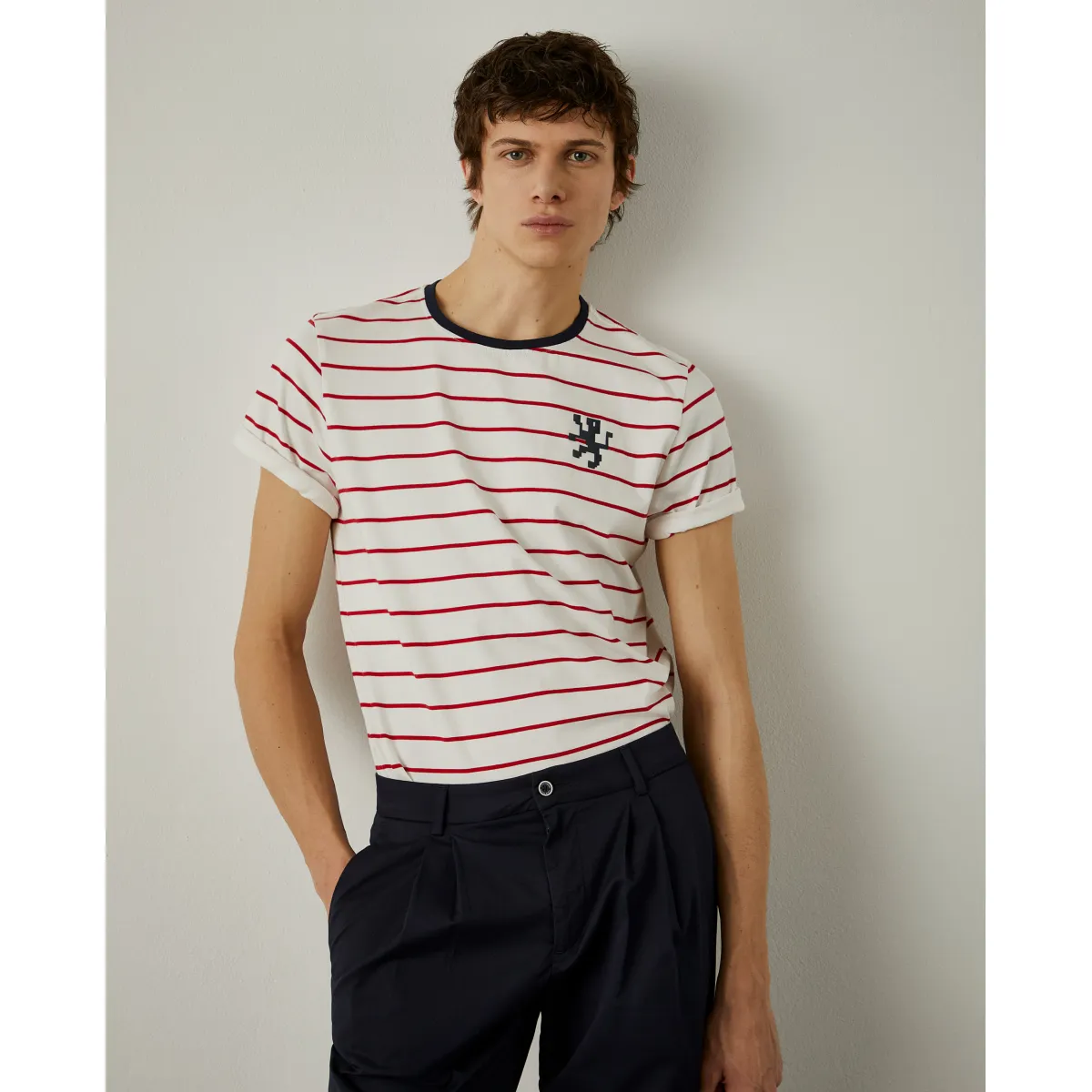 100% cotton striped T-shirt