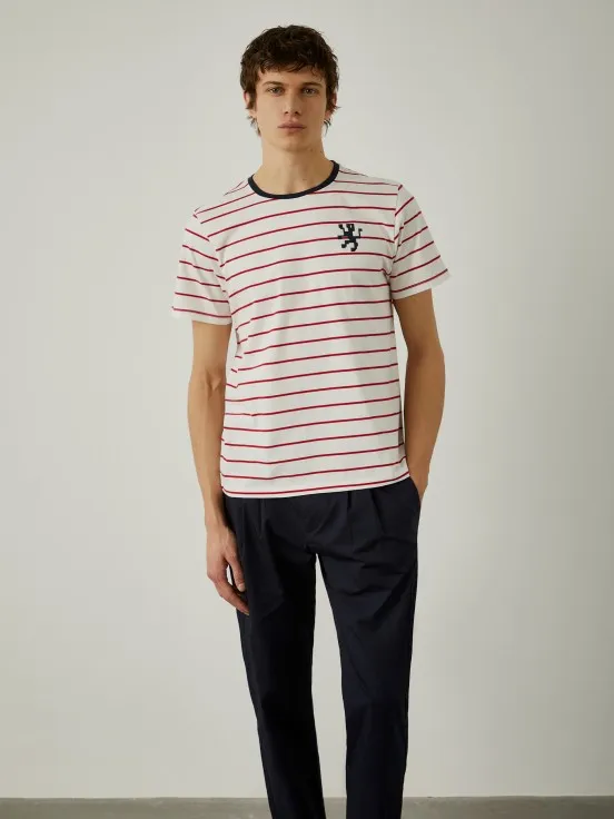 100% cotton striped T-shirt