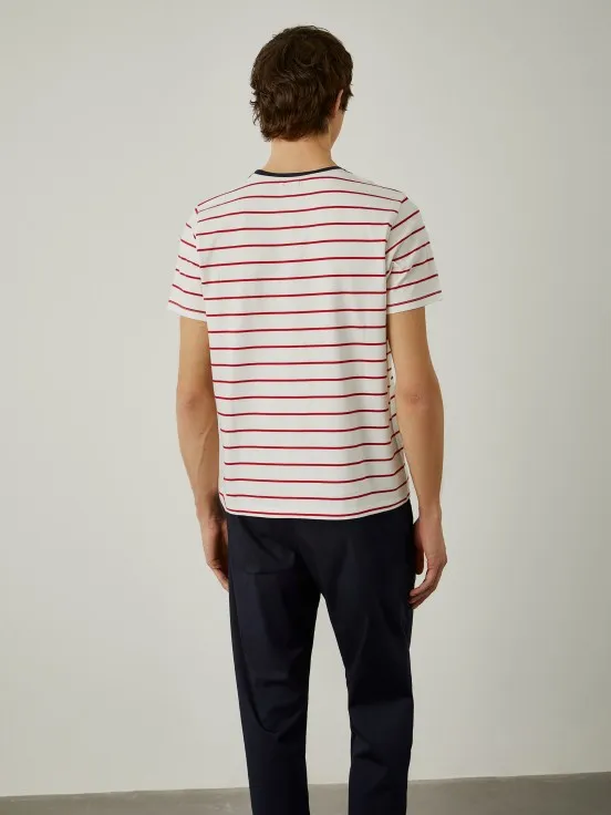 100% cotton striped T-shirt