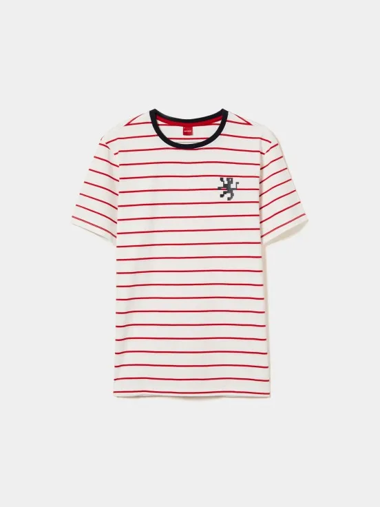 100% cotton striped T-shirt