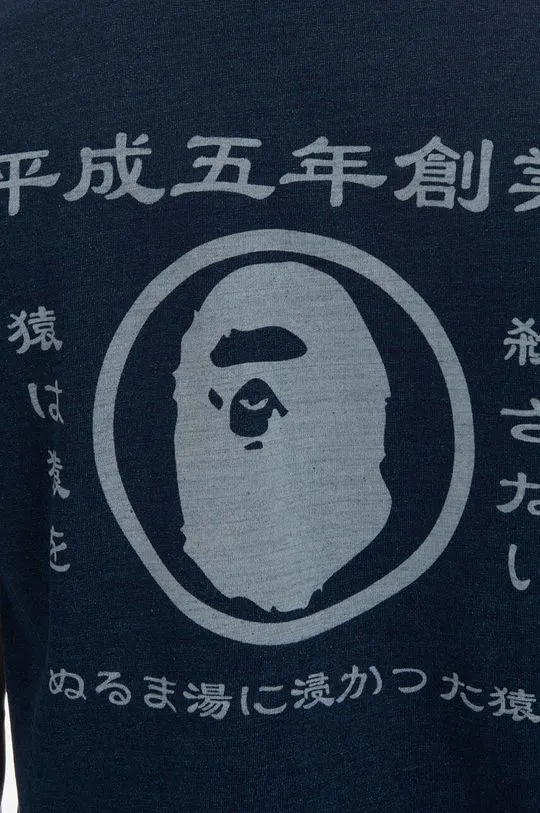 A Bathing Ape cotton t-shirt blue color