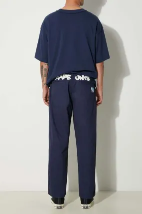 AAPE cotton trousers navy blue color AAPPTMA677XXM