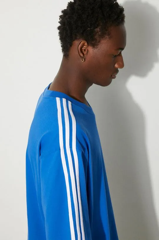 adidas Originals cotton t-shirt Adicolor men’s blue color IZ2481