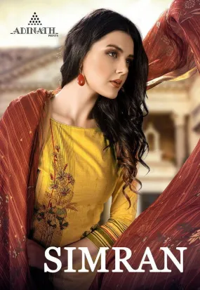 Adinath Prints Simran Cambric Cotton Digital Printed Embroidery Work Salwar Kameez