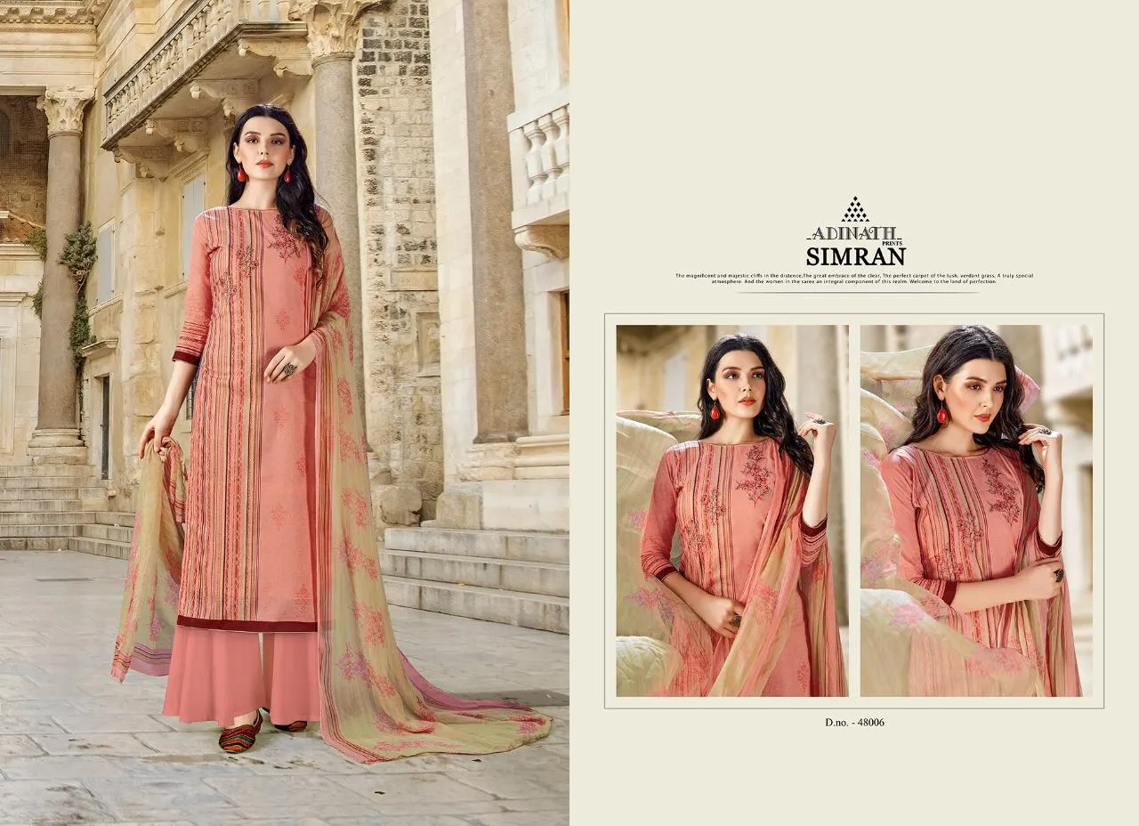 Adinath Prints Simran Cambric Cotton Digital Printed Embroidery Work Salwar Kameez