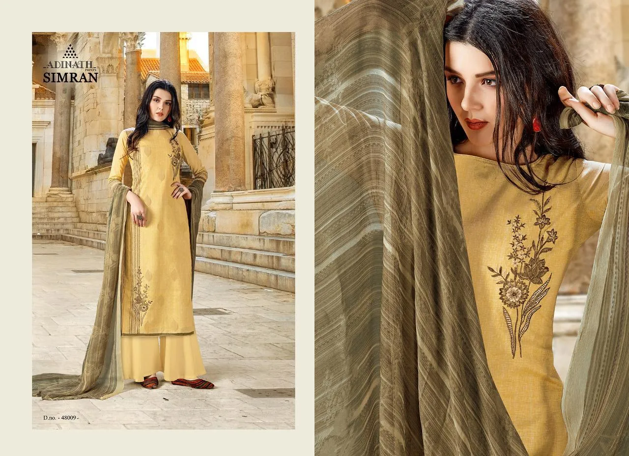 Adinath Prints Simran Cambric Cotton Digital Printed Embroidery Work Salwar Kameez