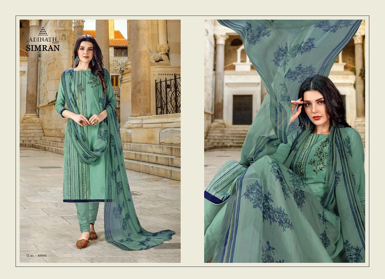 Adinath Prints Simran Cambric Cotton Digital Printed Embroidery Work Salwar Kameez