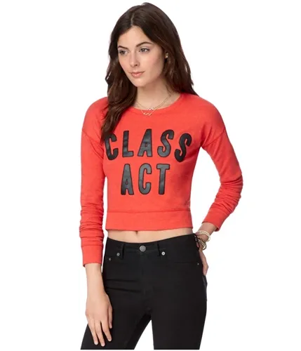 Aeropostale Womens Cropped Class Act Pullover Sweater