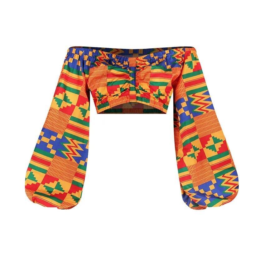 African Print Crop Tops