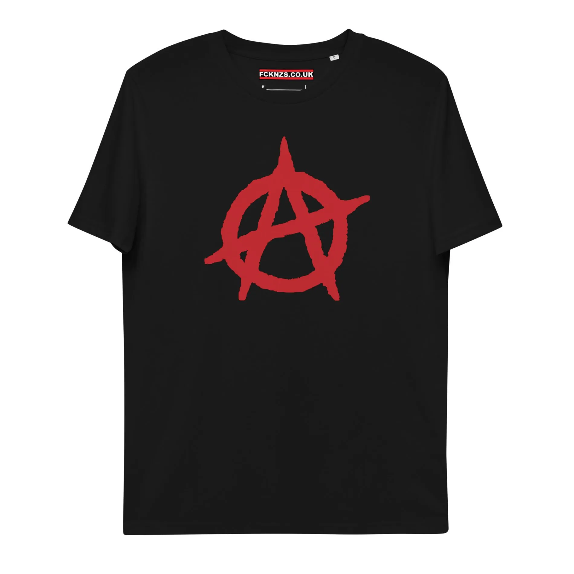 Anarchy Red Anarchist Symbol Unisex Organic Cotton T-shirt