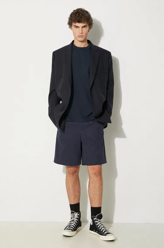 A.P.C. cotton shorts navy blue color