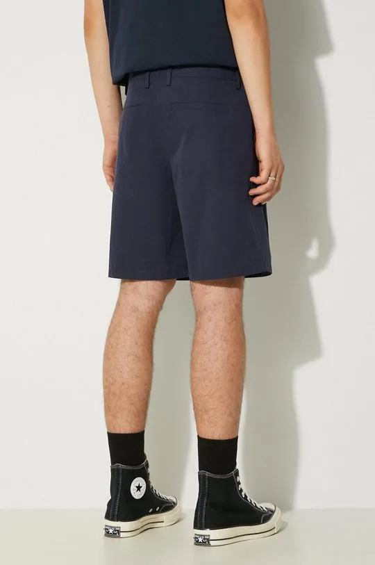 A.P.C. cotton shorts navy blue color