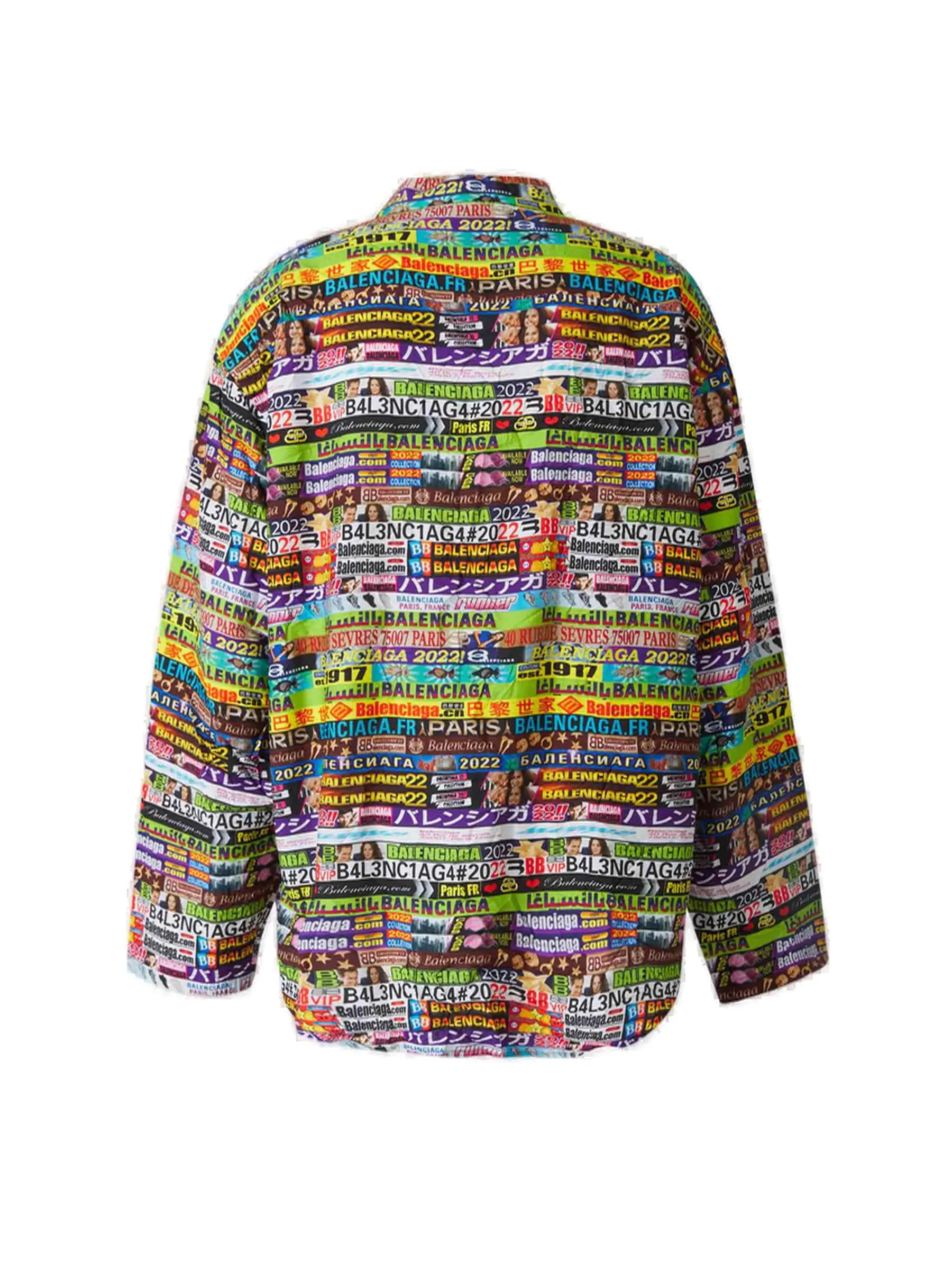 Balenciaga All-Over Printed Long-Sleeved Shirt