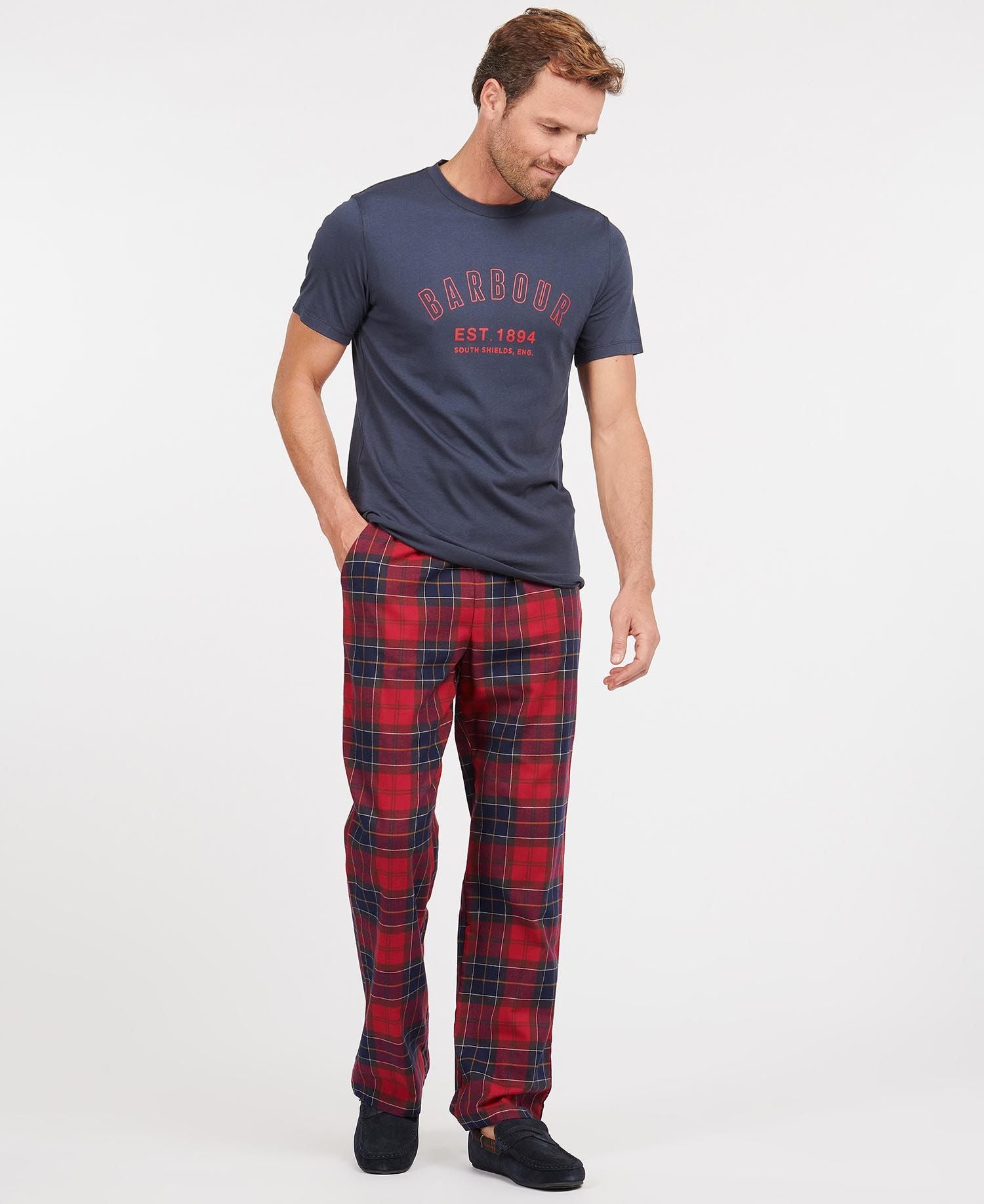 Barbour Mens 'Glenn' Tartan Check Pyjama Bottoms