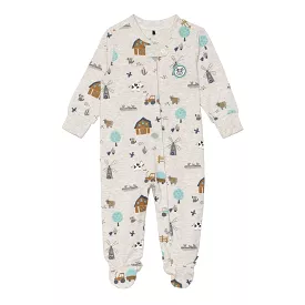 Beige Farm Print Pajama