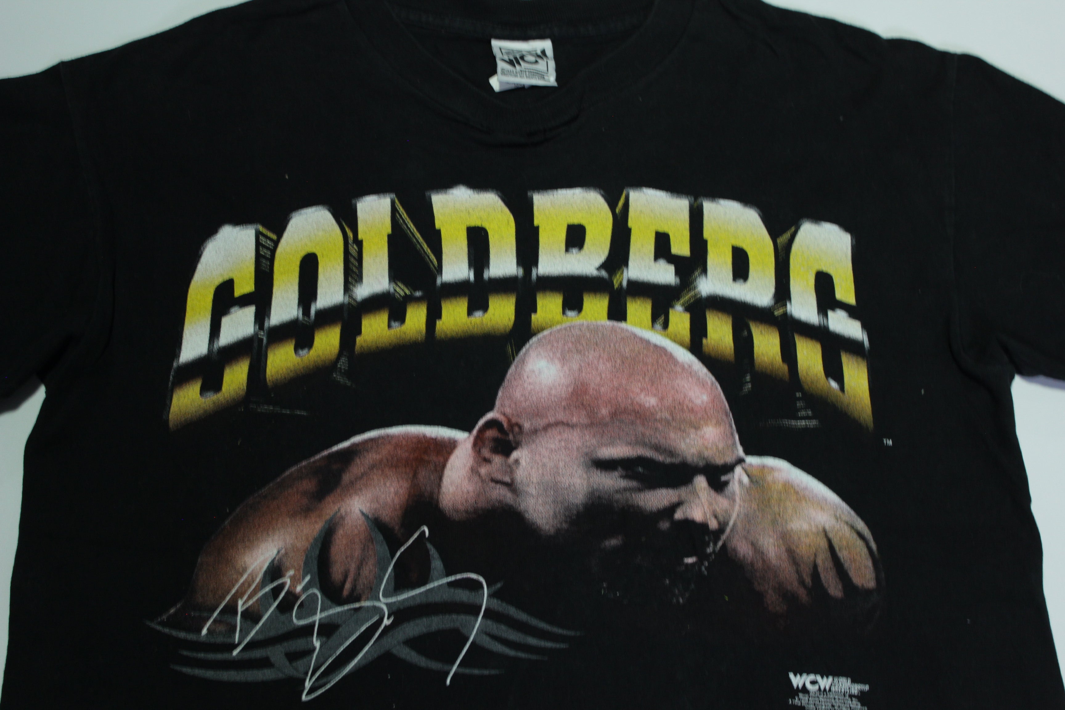 Bill Goldberg WCW Fear The Spear Vintage 90's Distressed 1998 Wrestling T-Shirt