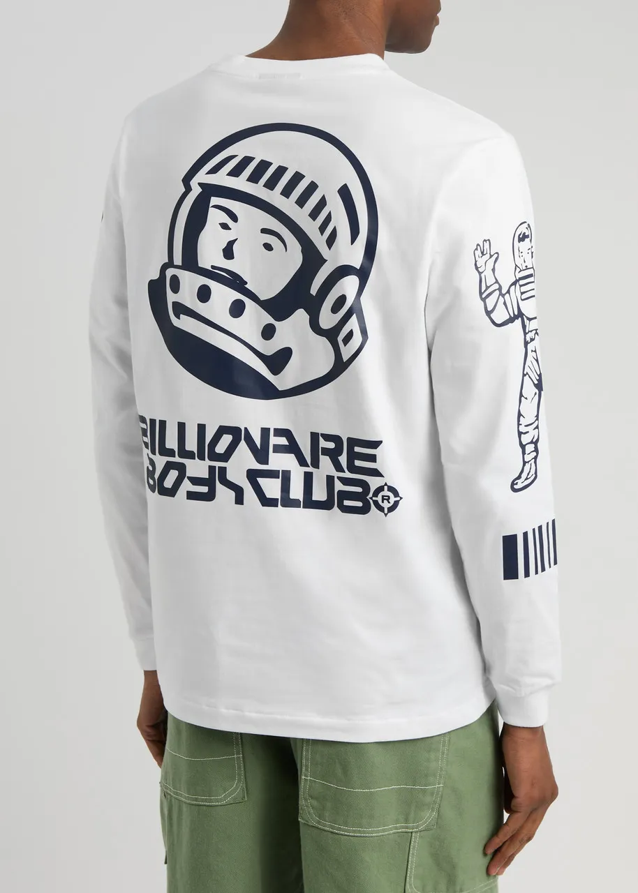 BILLIONAIRE BOYS CLUB Logo printed cotton top -                         -                     -                