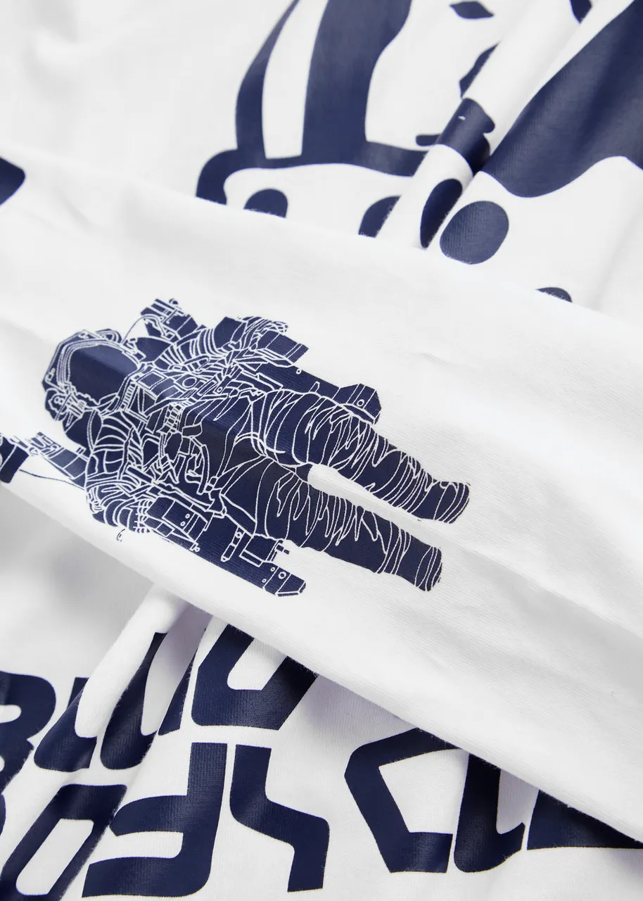 BILLIONAIRE BOYS CLUB Logo printed cotton top -                         -                     -                