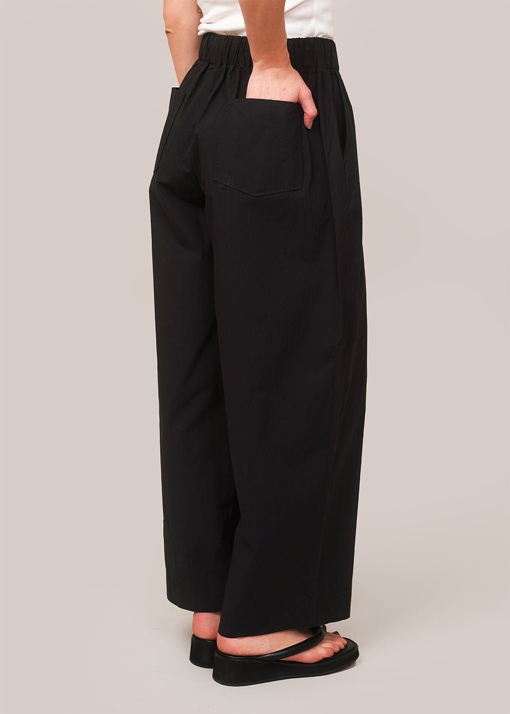 Black Drawstring Relaxed Pants