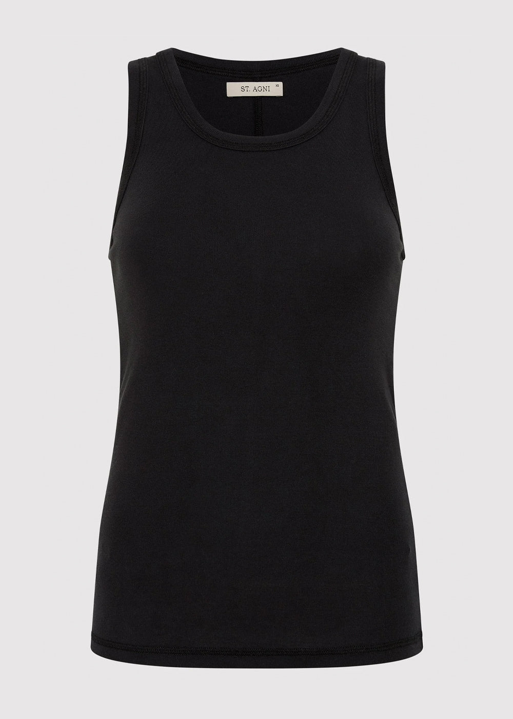 Black Organic Cotton Singlet