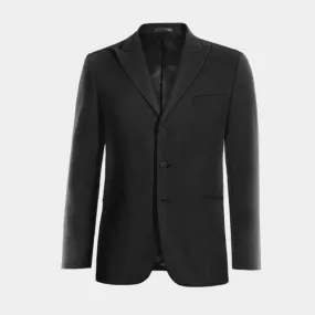  Blazer negro Ónix solapa en pico esencial de 3 botones