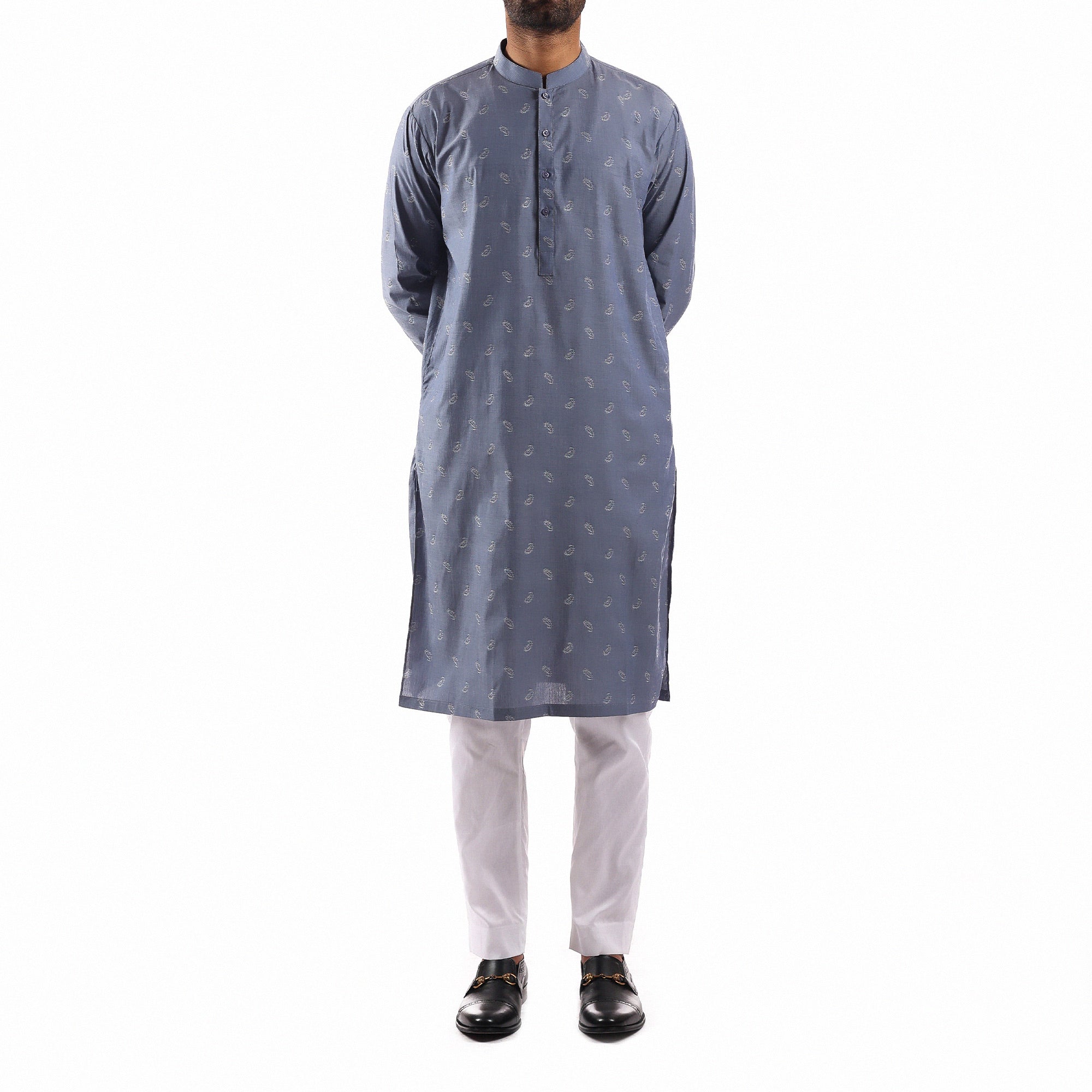 Blue Booti Print Kurta