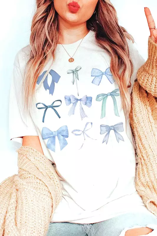 BLUE BOWS Graphic Tee