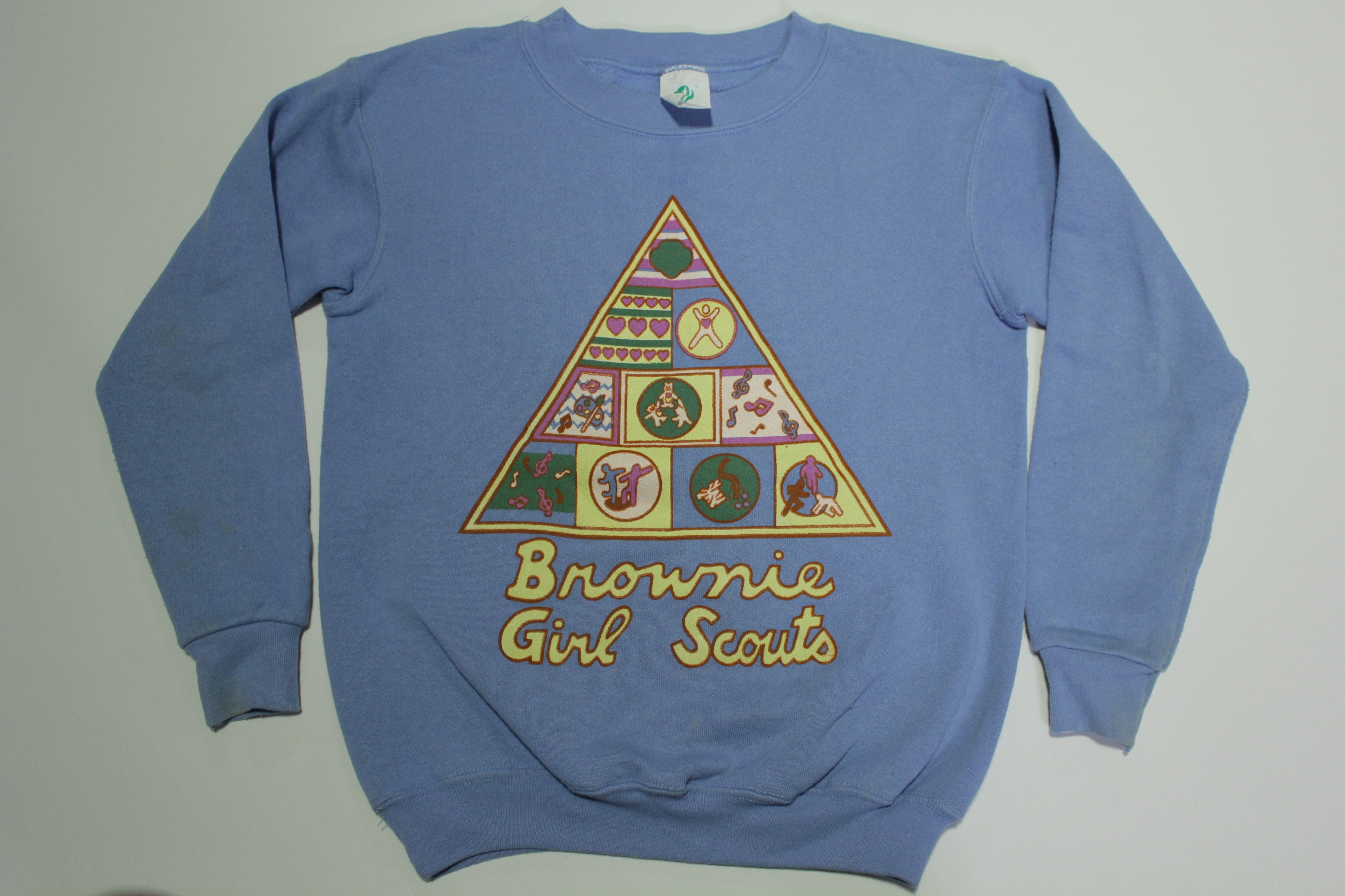 Brownie Girl Scouts Vintage 80's Made in USA Crewneck Sweatshirt