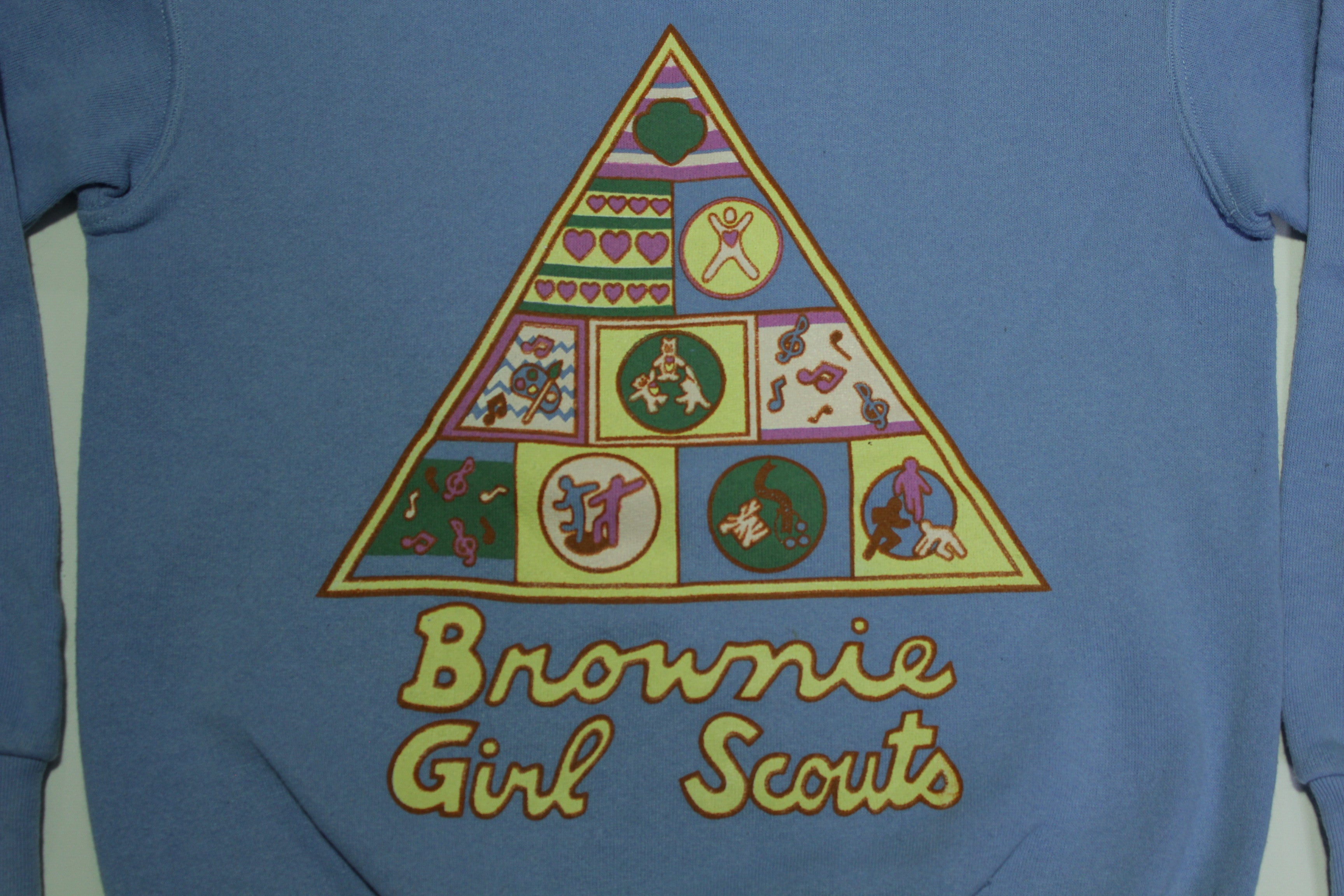 Brownie Girl Scouts Vintage 80's Made in USA Crewneck Sweatshirt