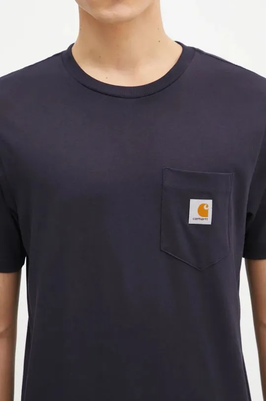 Carhartt WIP cotton t-shirt navy blue color