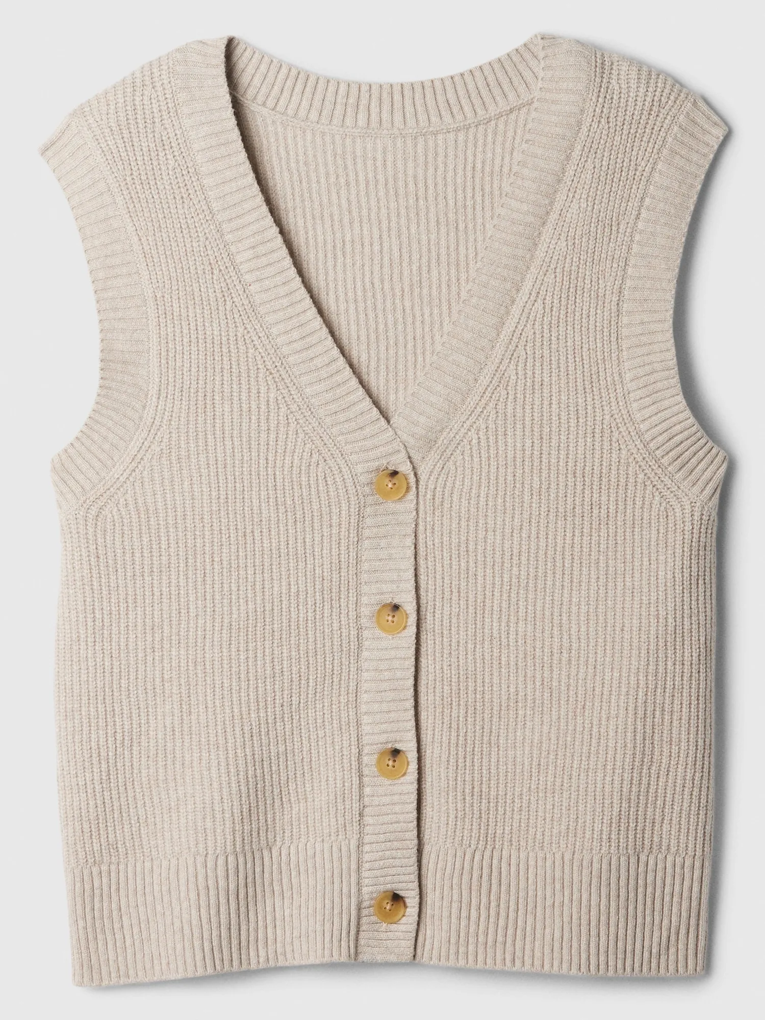 CashSoft Ribbed Sweater Vest