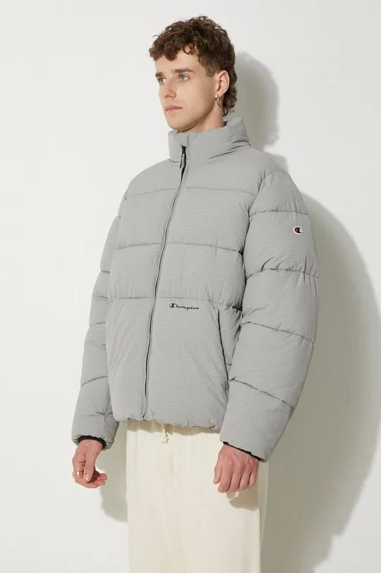 Champion jacket men's gray color