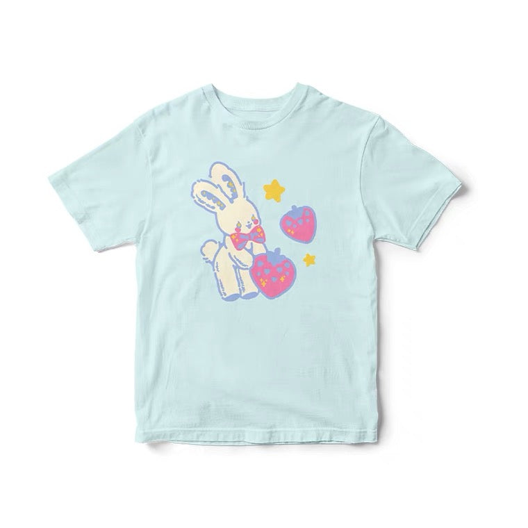 Colour cute print t-shirt