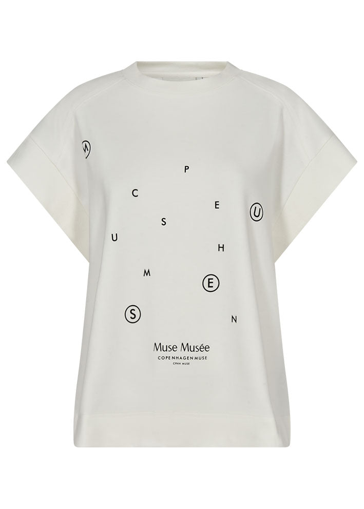 Copenhagen Muse T-shirt med print - Jet Stream