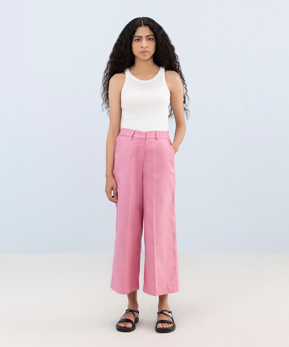 Cotton Jacquard Culottes