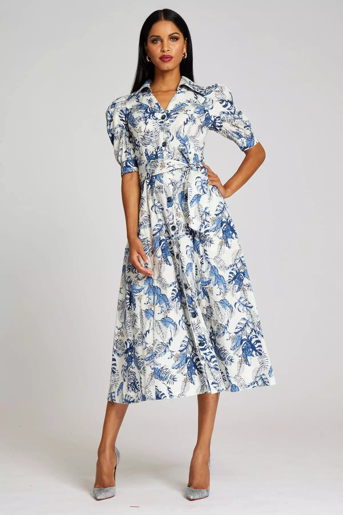 Cotton Printed Shirt Dress