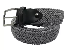 Cotton Stretch Belt Solid Silver