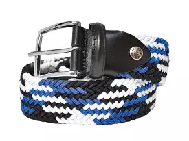 Cotton Stretch Belt Tour Blue/White/Black