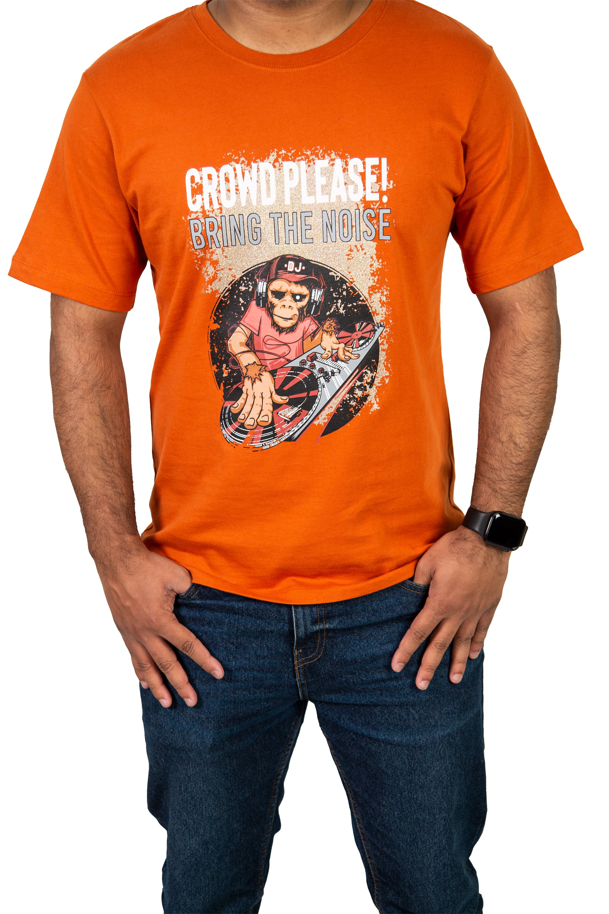 Crowd Please! Crew Neck Cotton Tee