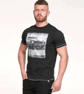 D555 Tall Mens Retro Car Printed T-Shirt (KENTON)