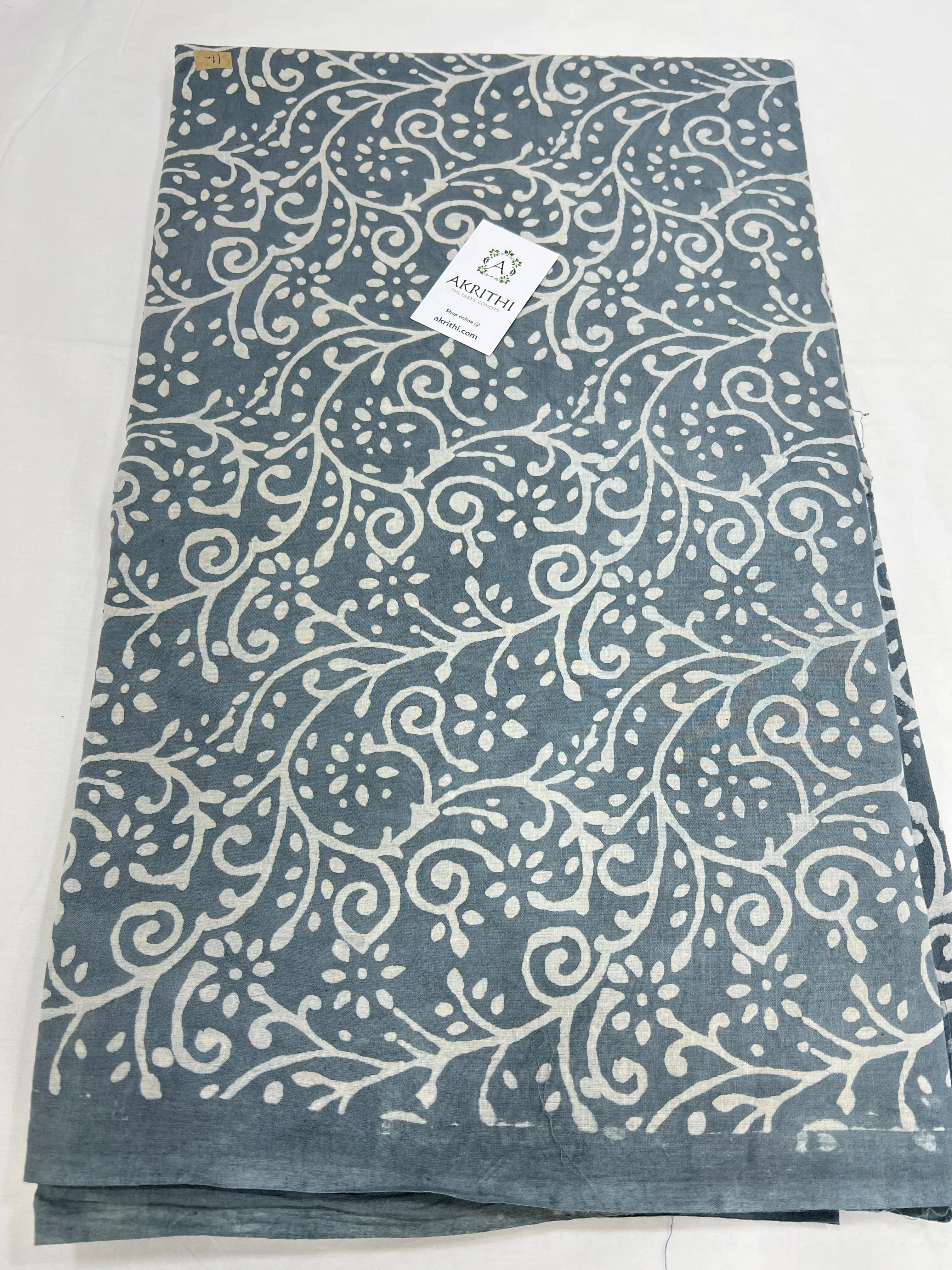 Dabu printed pure cotton fabric