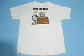 Dilbert Surf Naked Vintage 90's United Media Scott Adams Softwear Comic T-Shirt