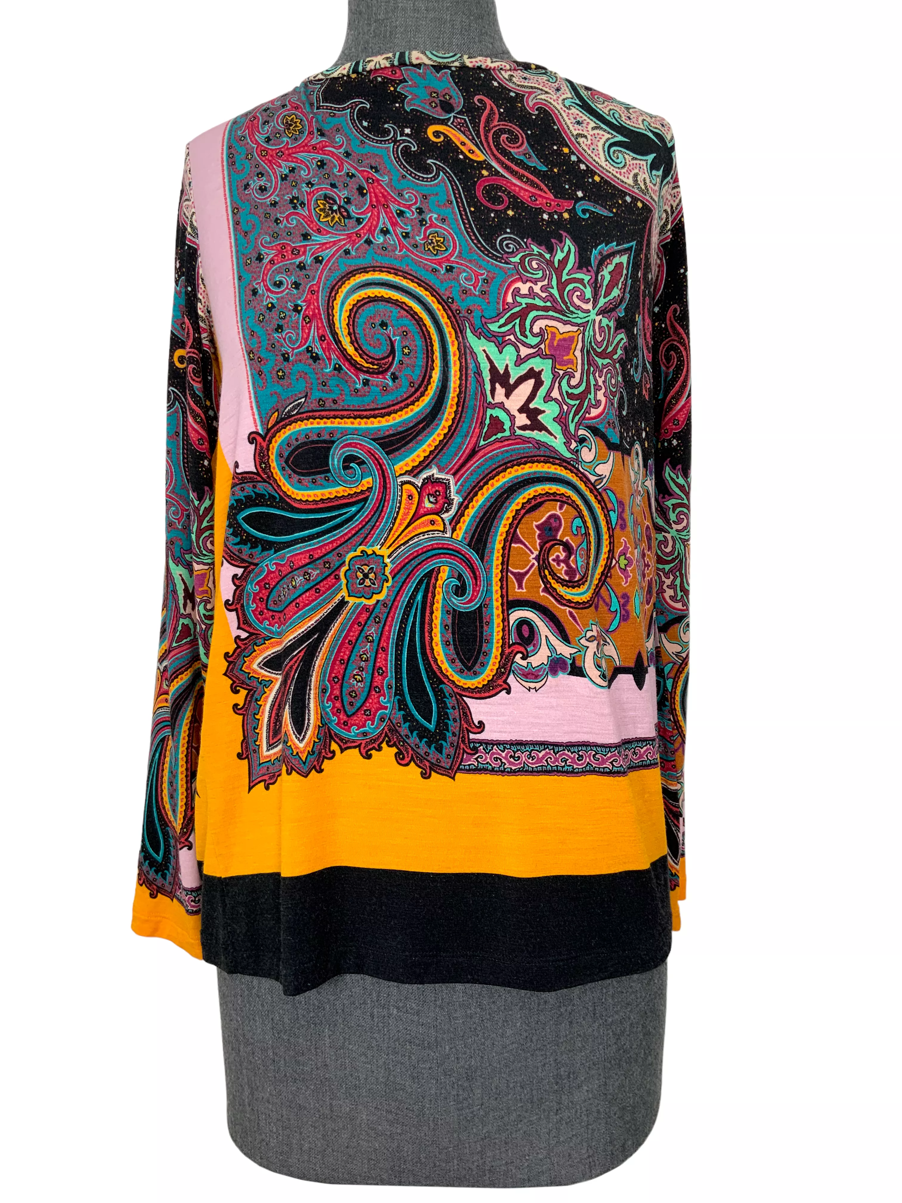 ETRO Floral Printed Silk Blouse Size S