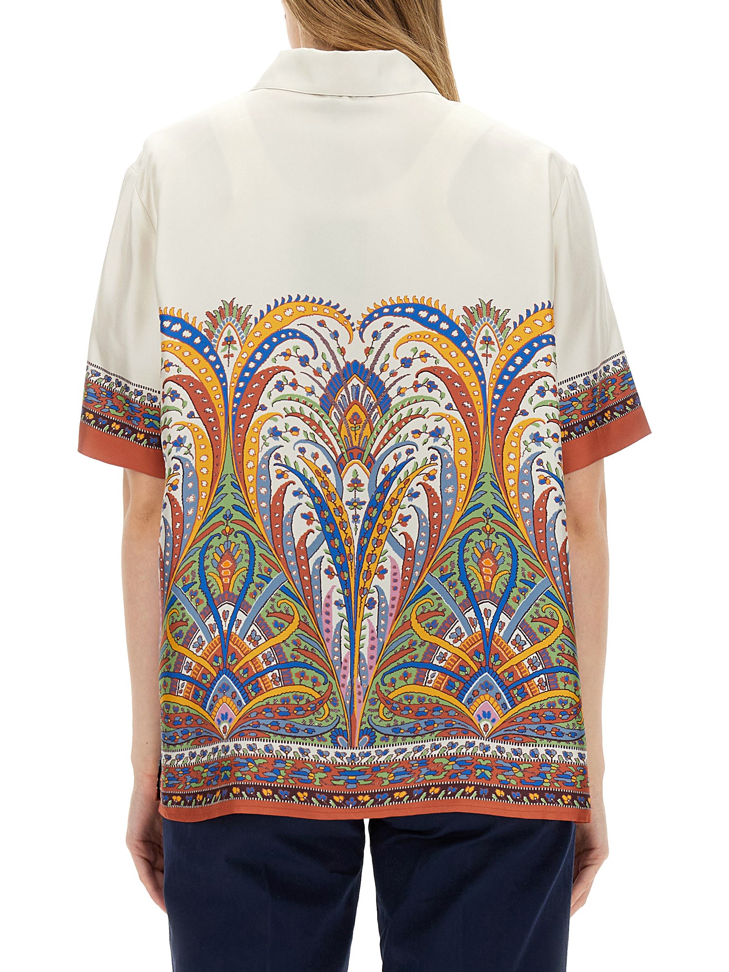 ETRO    PRINTED SILK SHIRT