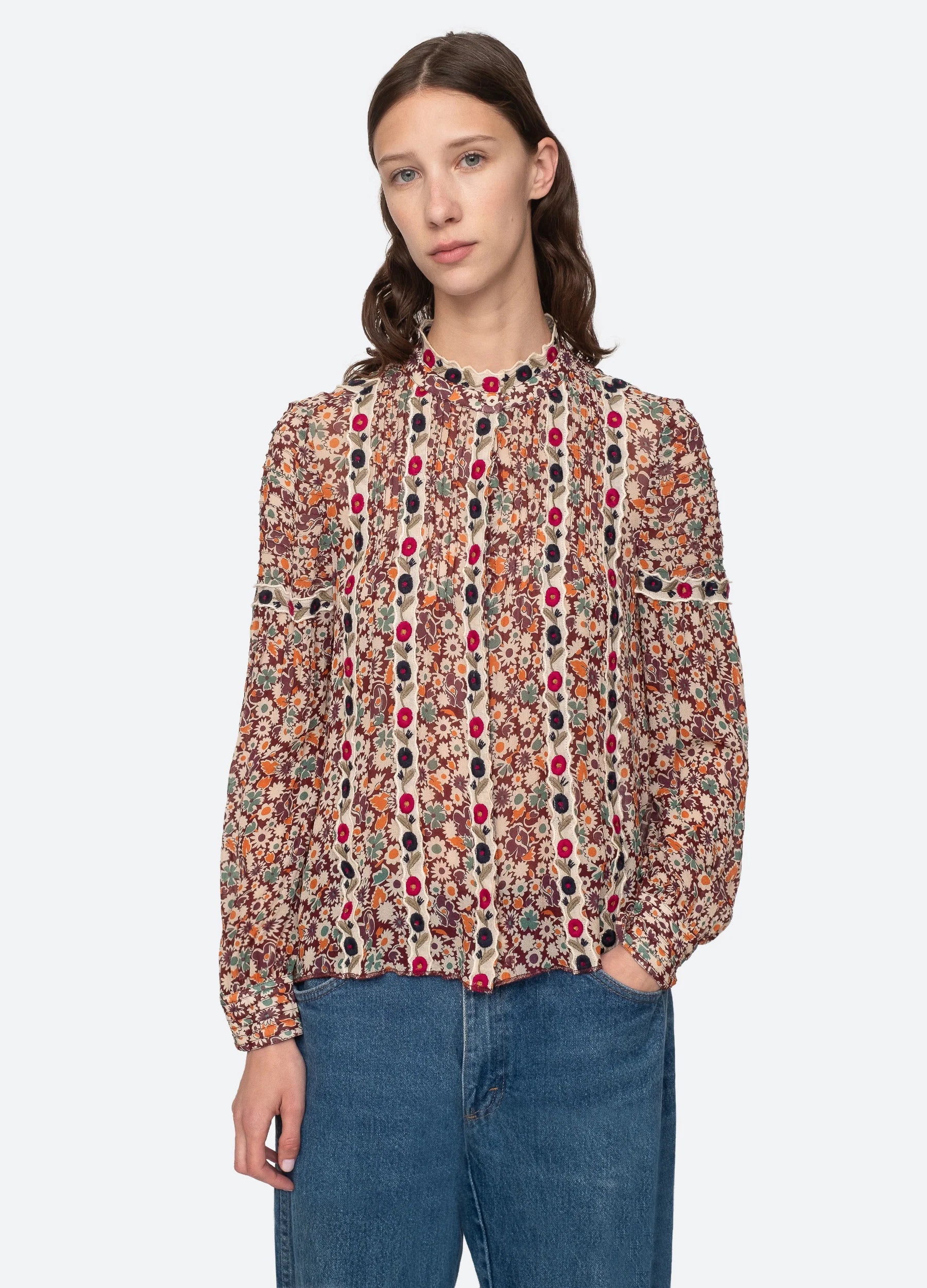 Fernande Print L/S Button Down