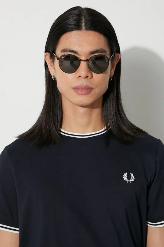 Fred Perry cotton t-shirt men’s navy blue color M1588.795