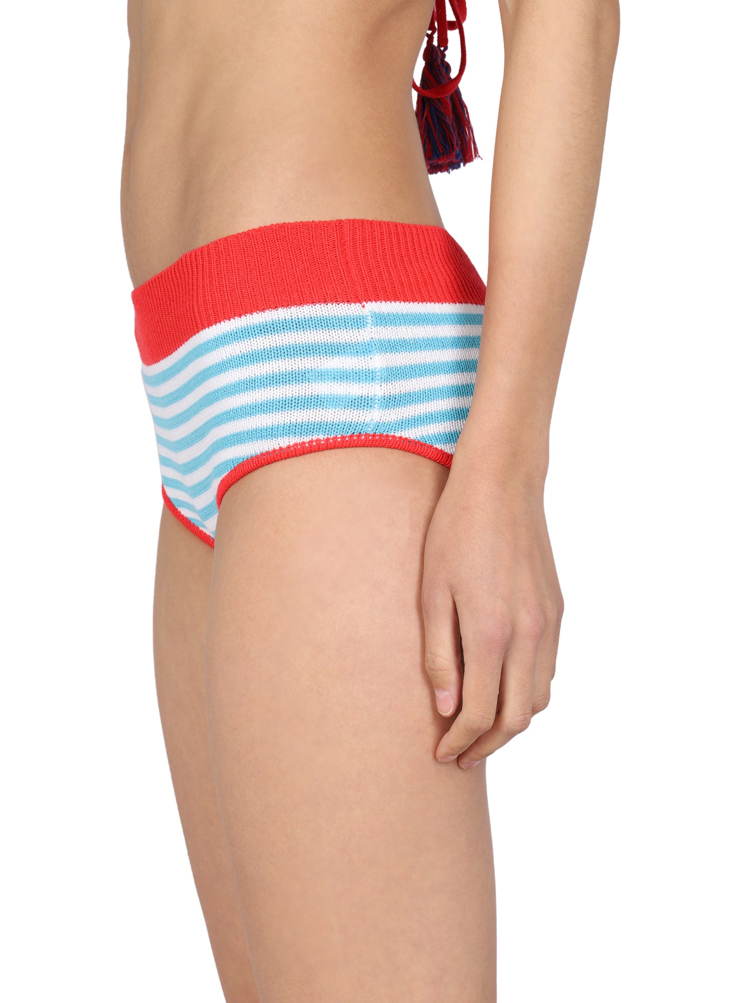 GALLO 1927    STRIPED COTTON BLEND BIKINI BOTTOM