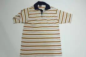 Gant The Rugger Made In USA Vintage 80's Striped Golf Polo Shirt