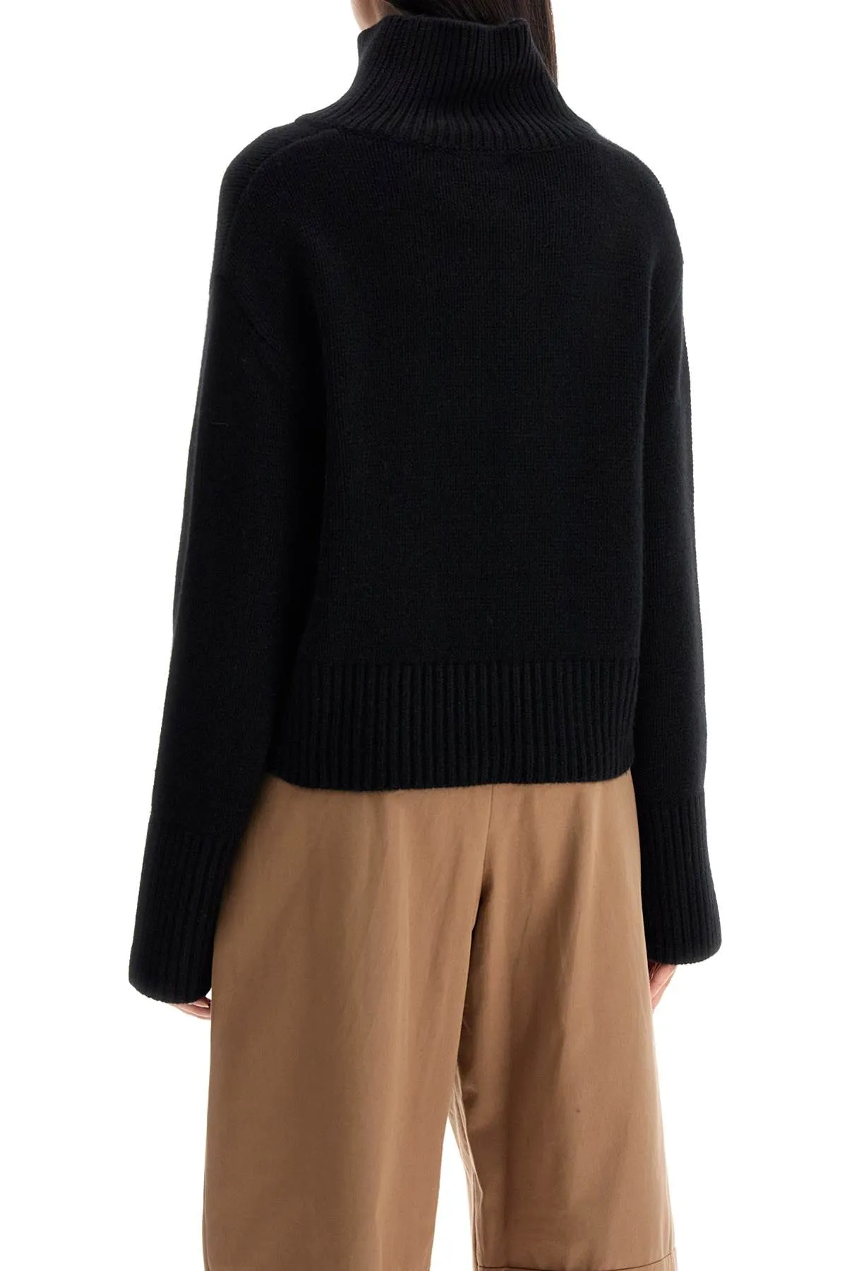 high-necked fleur sweater